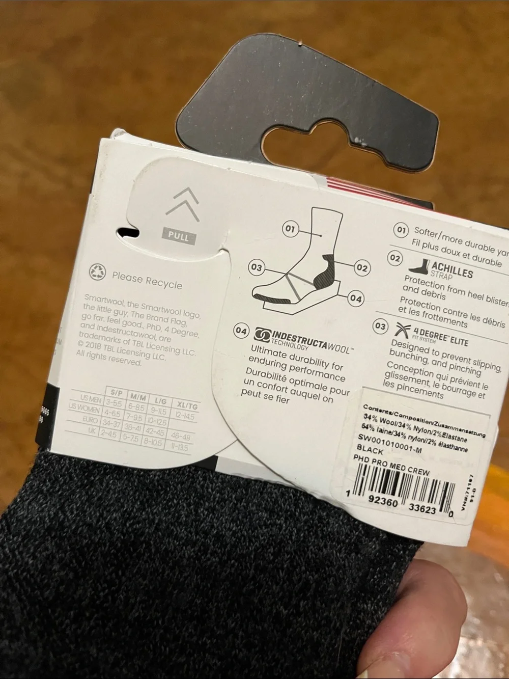 NWT Smartwool Outdoor Merino Wool Socks Sz Med Crew unisex